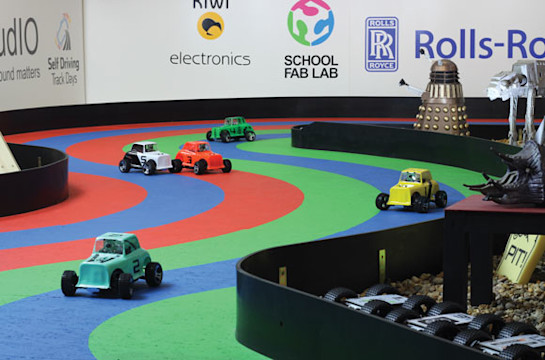 Raptor self-driving robots at Formula Pi 2018