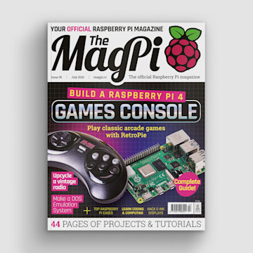 Build your own classic games console in The MagPi #95