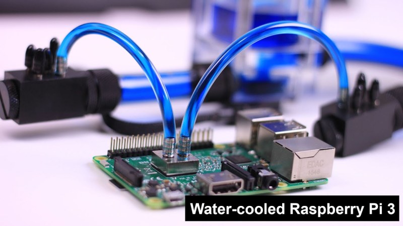  Water-cooling a Raspberry Pi is unnecessary, but very fun to see