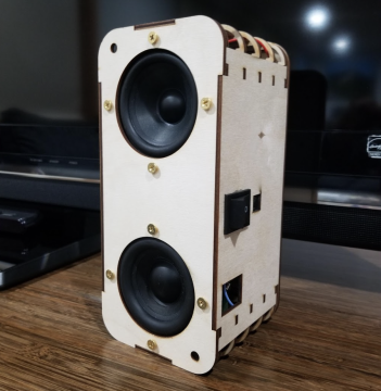 Laser-cut Bluetooth speaker