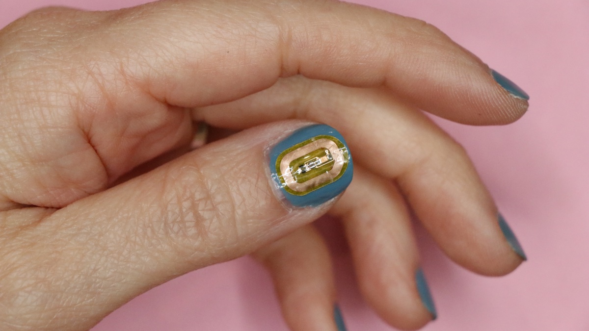 nfc nail sticker