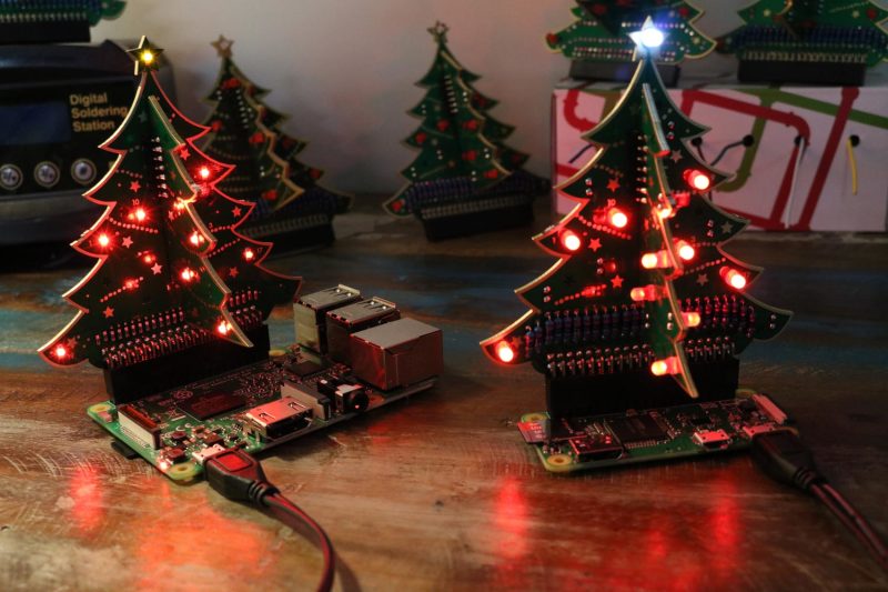 Raspberry Pi 'Holographic' Christmas Tree Spins Ridiculously Fast