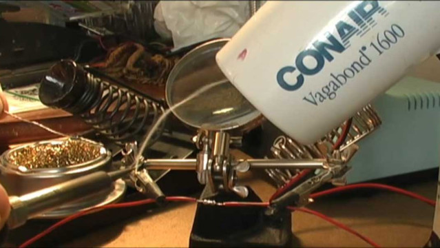 Turn a Hair Dryer into a Solder Fume Extractor