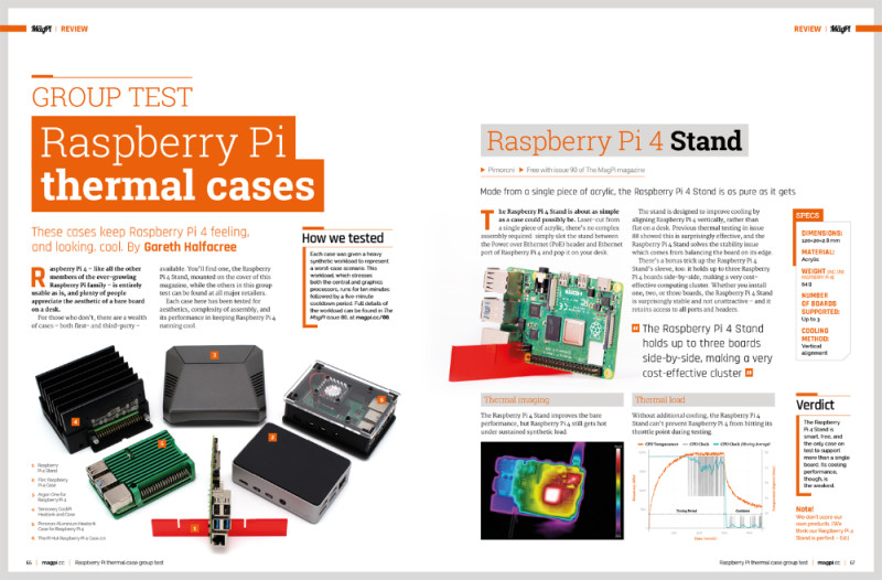 Raspberry Pi thermal cases group test