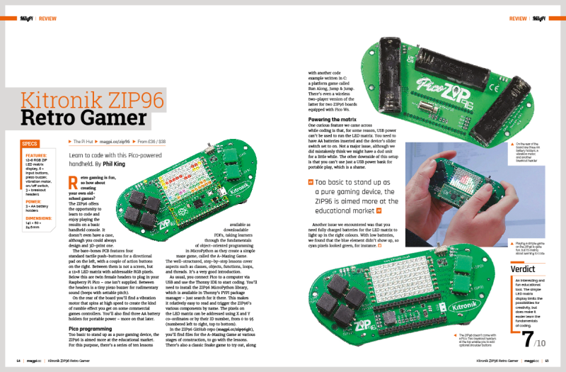 Learn to code with this handheld PCB gaming board for Raspberry Pi Pico