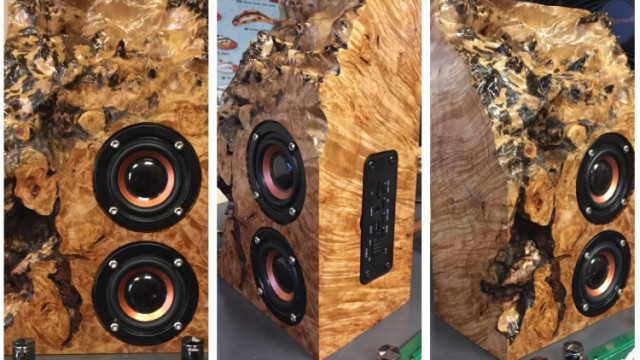 Making Speakers from Maple Burl