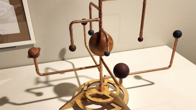 Wooden orrery