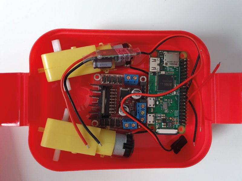 Figure 2 A fundamental step in robot creation is test-fitting where items might go! Use the real components or drawings of them