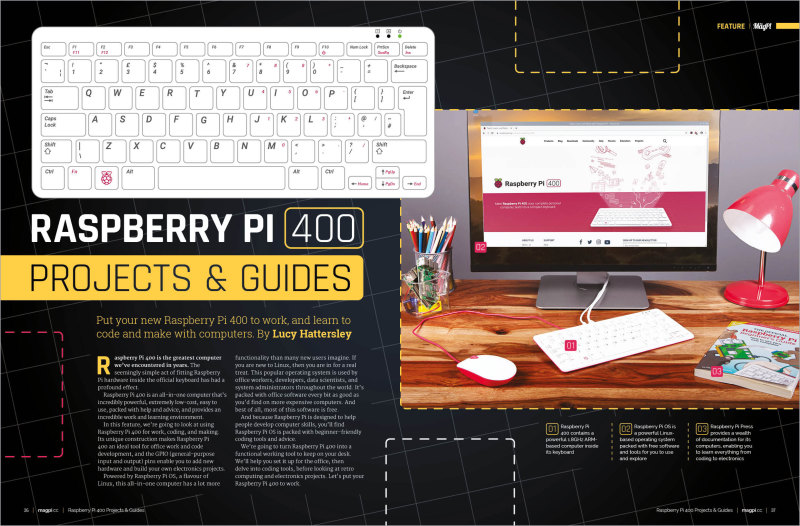 Raspberry Pi 400 Projects And Guides In The Magpi Magazine 101 — The Magpi Magazine 