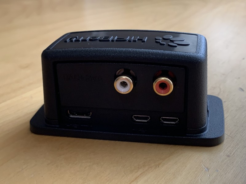 The case includes access to the HDMI and USB ports, so you can connect a touchscreen monitor and use it as a Mopidy control centre