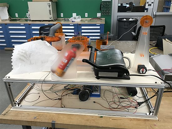 Cheeseborg begins to take shape in the Carnegie Mellon University makerspace