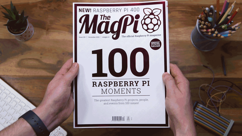 The MagPi magazine issue 100 cover