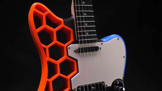Objet 3d'art: 3D printed guitar