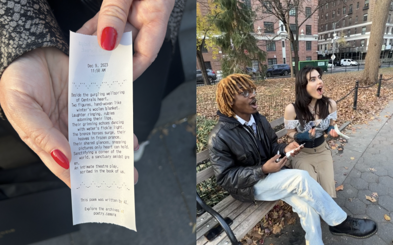 Poetry Camera gets amazed reactions at its first live demo in New York 