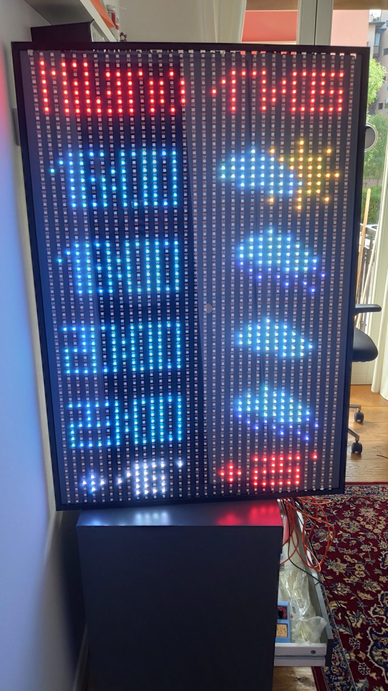 A 1920-element array is calculated, so each LED is lit reading the content of the weather array