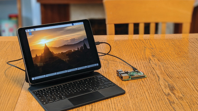 Use Raspberry Pi 4 USB-C data connection to connect with iPad Pro