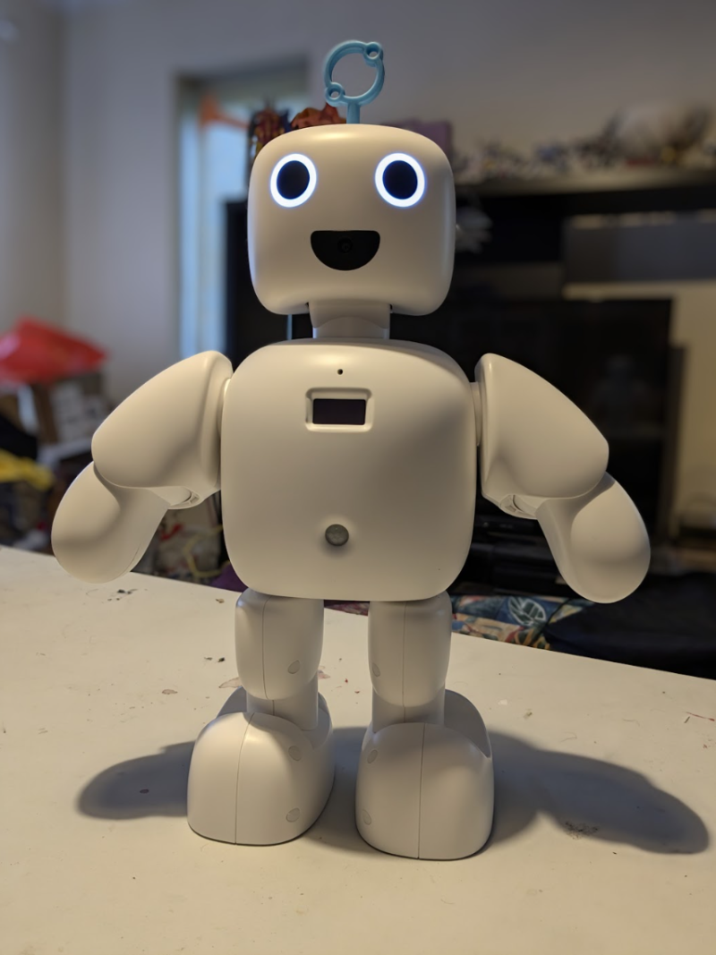 A cute little robot – well, it’s 40cm tall which isn’t that little