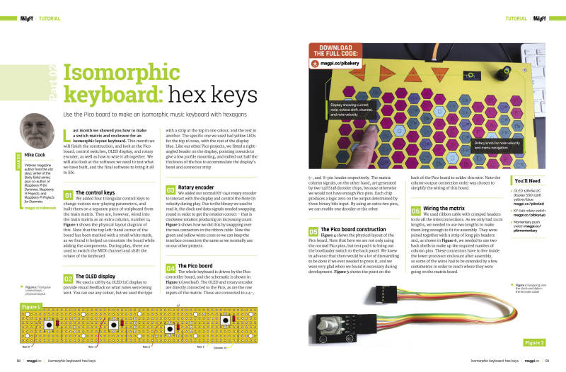 Isomorphic Keyboard: Hex keys