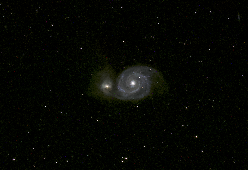 Whirlpool Galaxy (Messier 51) taken by Joe using his auto guided rig at the Texas Star Party 2019 in Fort Davis