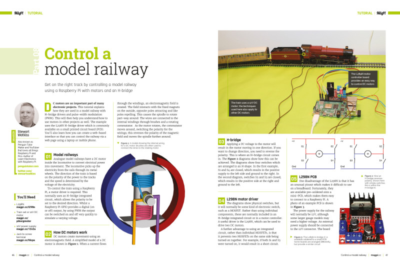 Control a model railway