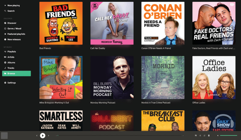 Listen to all your favourite podcasts directly from Mopidy and discover new shows with the iTunes Podcast catalogue