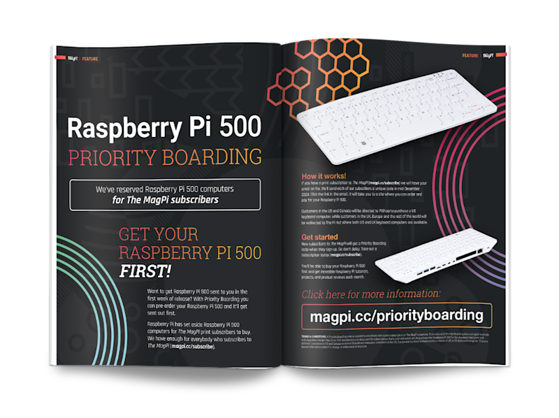 Priority Boarding is back! The MagPi subscribers can buy a Raspberry Pi 500 first