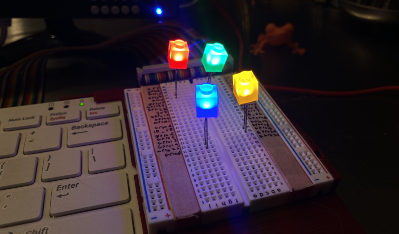 A close-up on the GPIO labelling, which makes it much easier to quickly wire up some LEDs