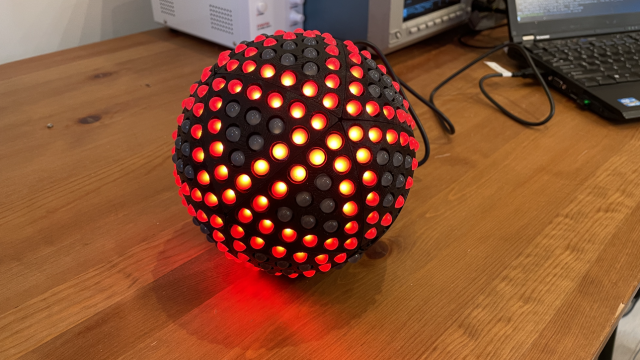 3D printed LED sphere