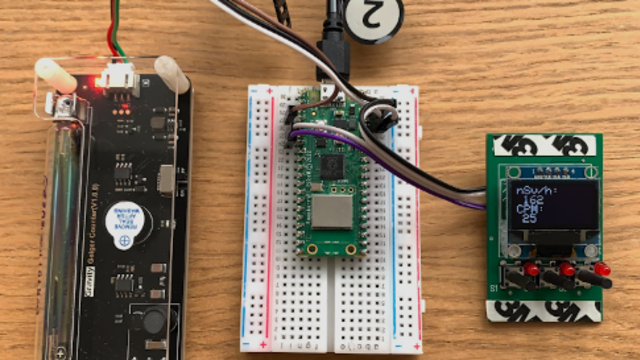 Radiation detecting Geiger counter