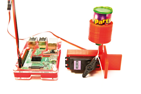 Raspberry Pi  Party popper launcher