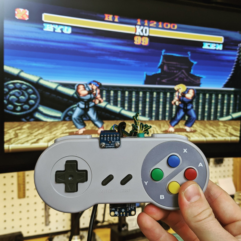 Shawn’s trained his SNES controller to respond to the verbal command “Hadouken!” – it’s a brilliantly silly way to illustrate the power of machine learning