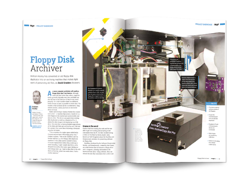 A Raspberry Pi device to archive floppy disks