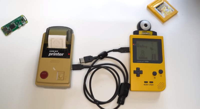 Matt’s previous Pi Zero W projects include this Game Boy photo printer