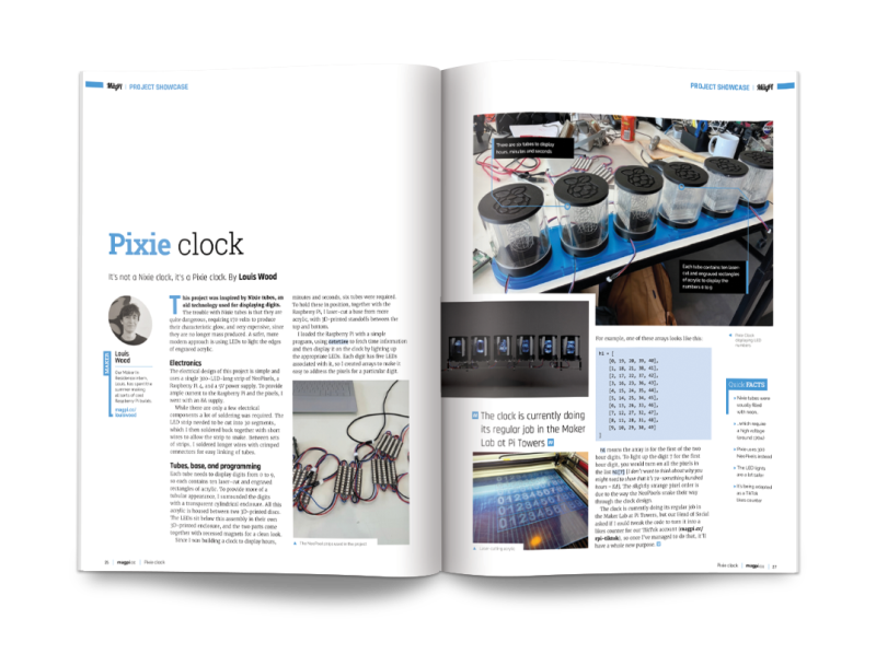 How to build a Nixie-style clock with Raspberry Pi and LEDs