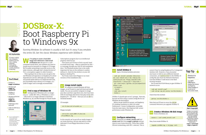 Run Windows 98 software on Raspberry Pi