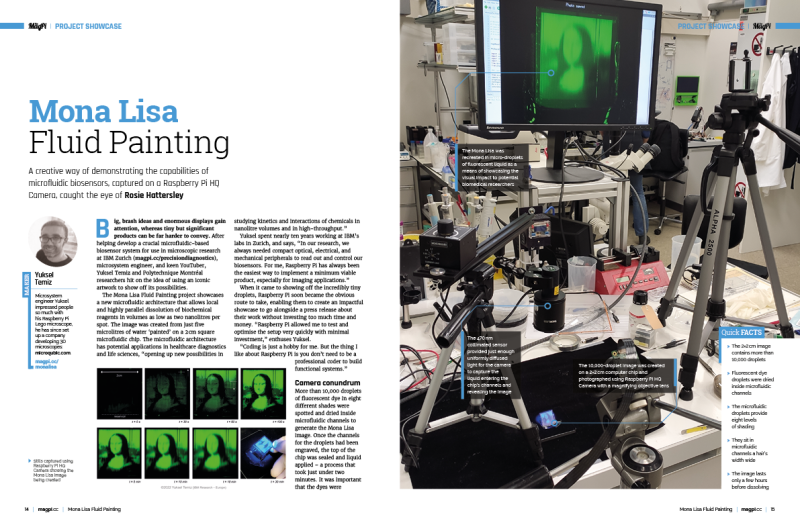 Discover a Raspberry Pi project that paints microscopic pictures with water droplets