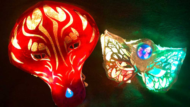 Glowing LED masks