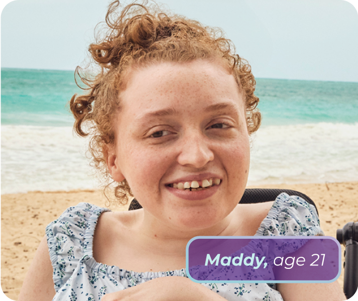 Maddy, living with Rett syndrome