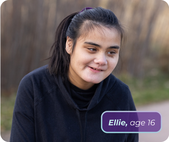Ellie, living with Rett syndrome