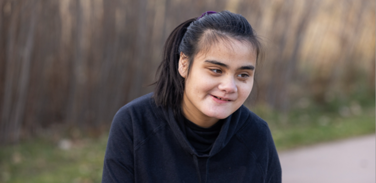 Ellie, age 15, living with Rett syndrome