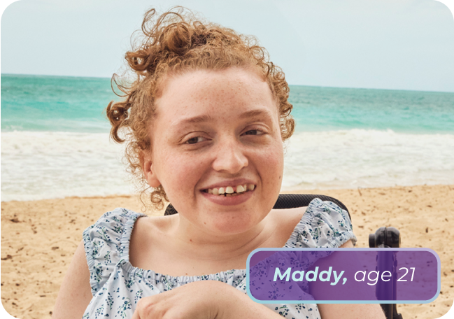Maddy, living with Rett syndrome