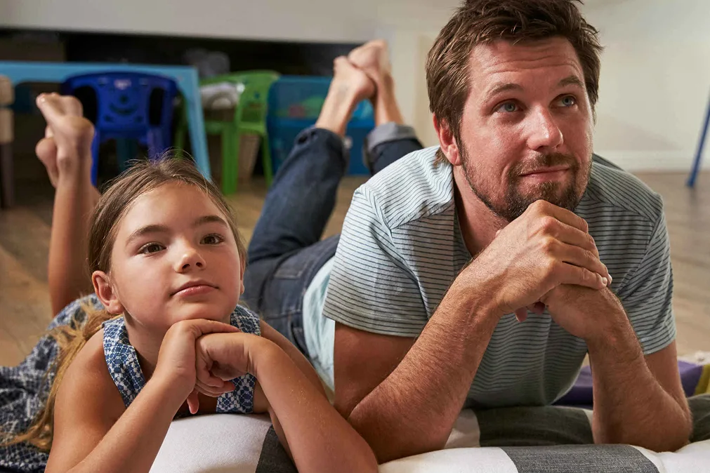 Dad with Daughter