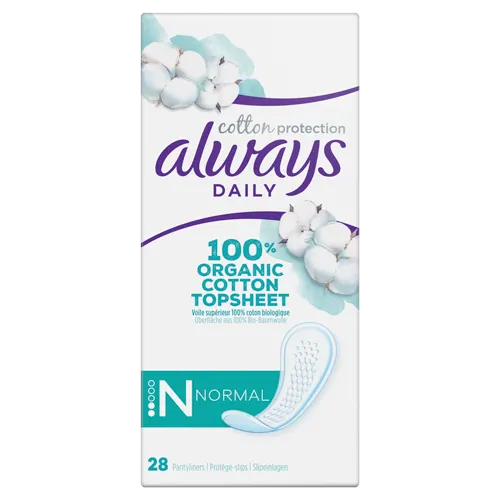 Protège-slips Always Daily Cotton Protection Normal 28ct
