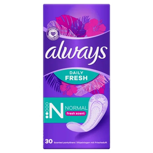 Protège-slips Always Daily Fresh Normal Parfum Frais 30ct