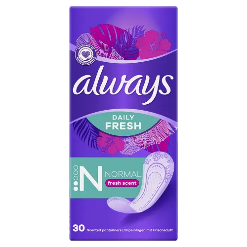 Protège-slips Always Daily Fresh Normal Parfum Frais 30ct