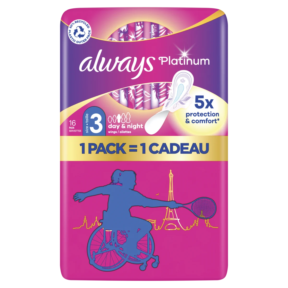 ALWAYS Platinum Night Taille 3 16 count 1200x1200