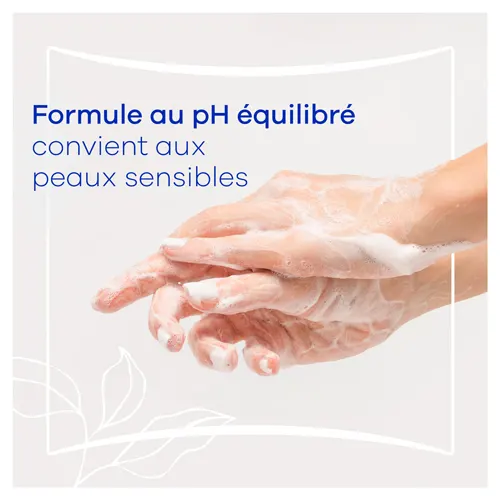 Formule au pH équilibré convient aux peaux sensibles