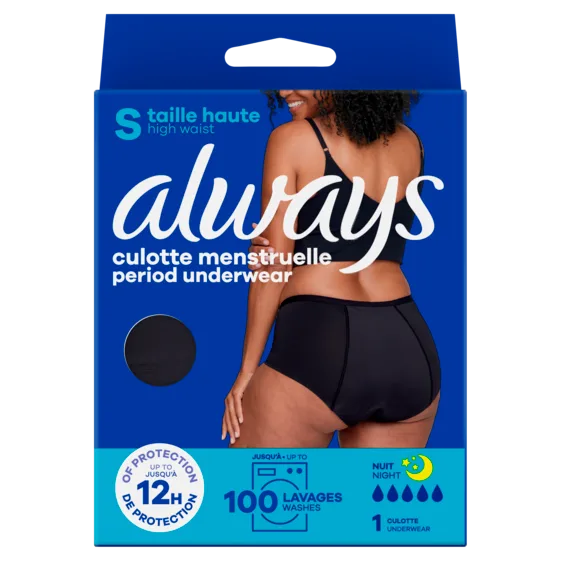 Always Culotte Menstruelle Lavable Taille Haute S