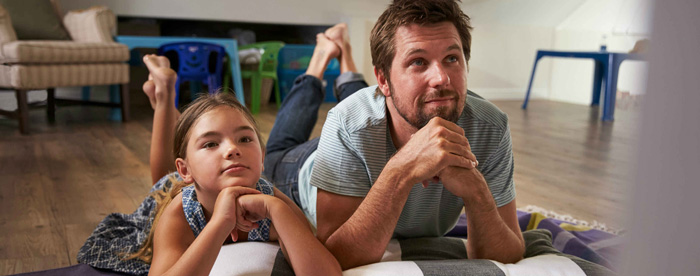 Dad with Daughter