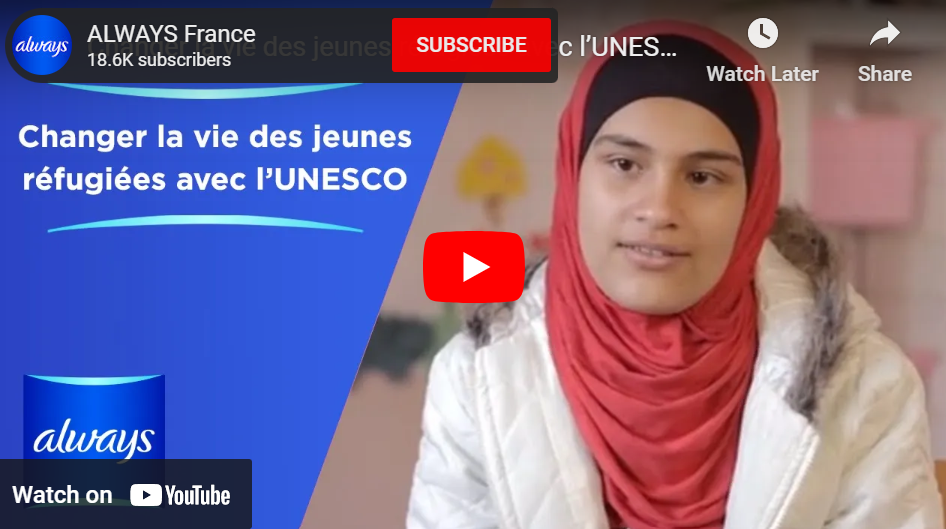 Vidéo : Changer la vie des jeunes réfugiées avec l'UNESCO